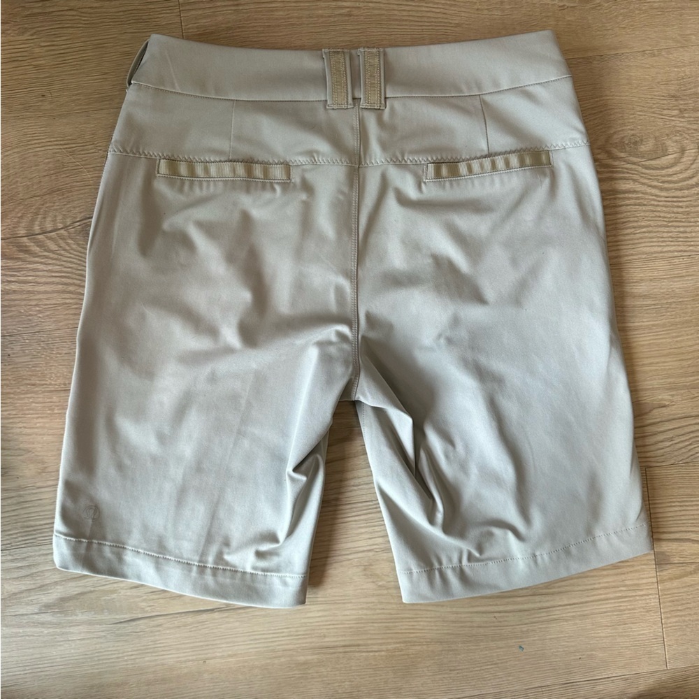 Lululemon Women’s Club golf Short size 4 in Mojave Tan W7796S Bermuda 9” inseam - Picture 5 of 14